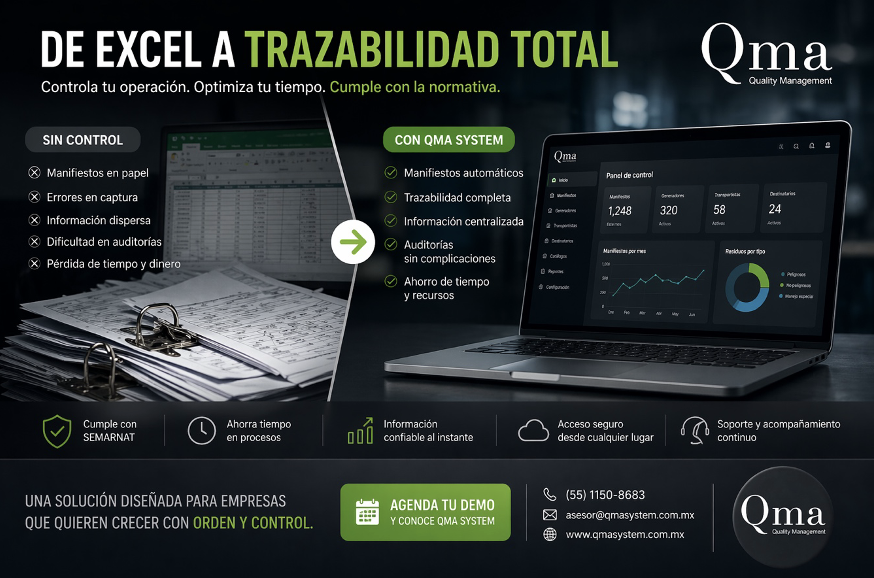 De Excel a la trazabilidad de residuos con QMA System